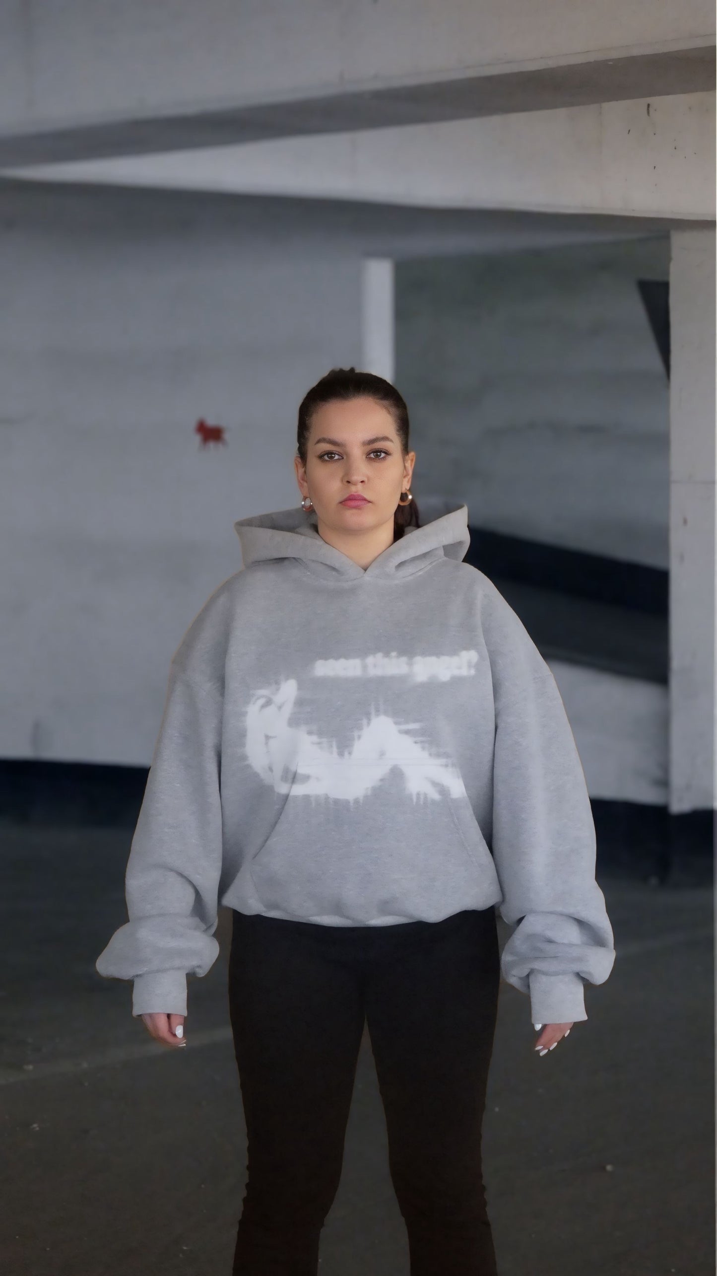 ANGEL HOODIE GRAY