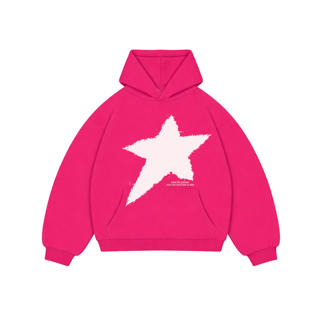 STAR HOODIE FUCHSIA