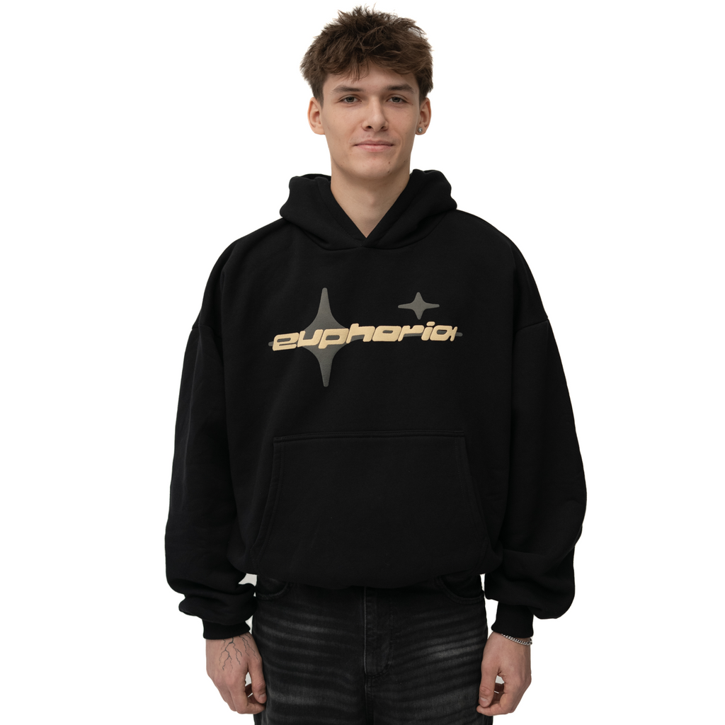 BOXY HOODIE EUPHORIA BLACK