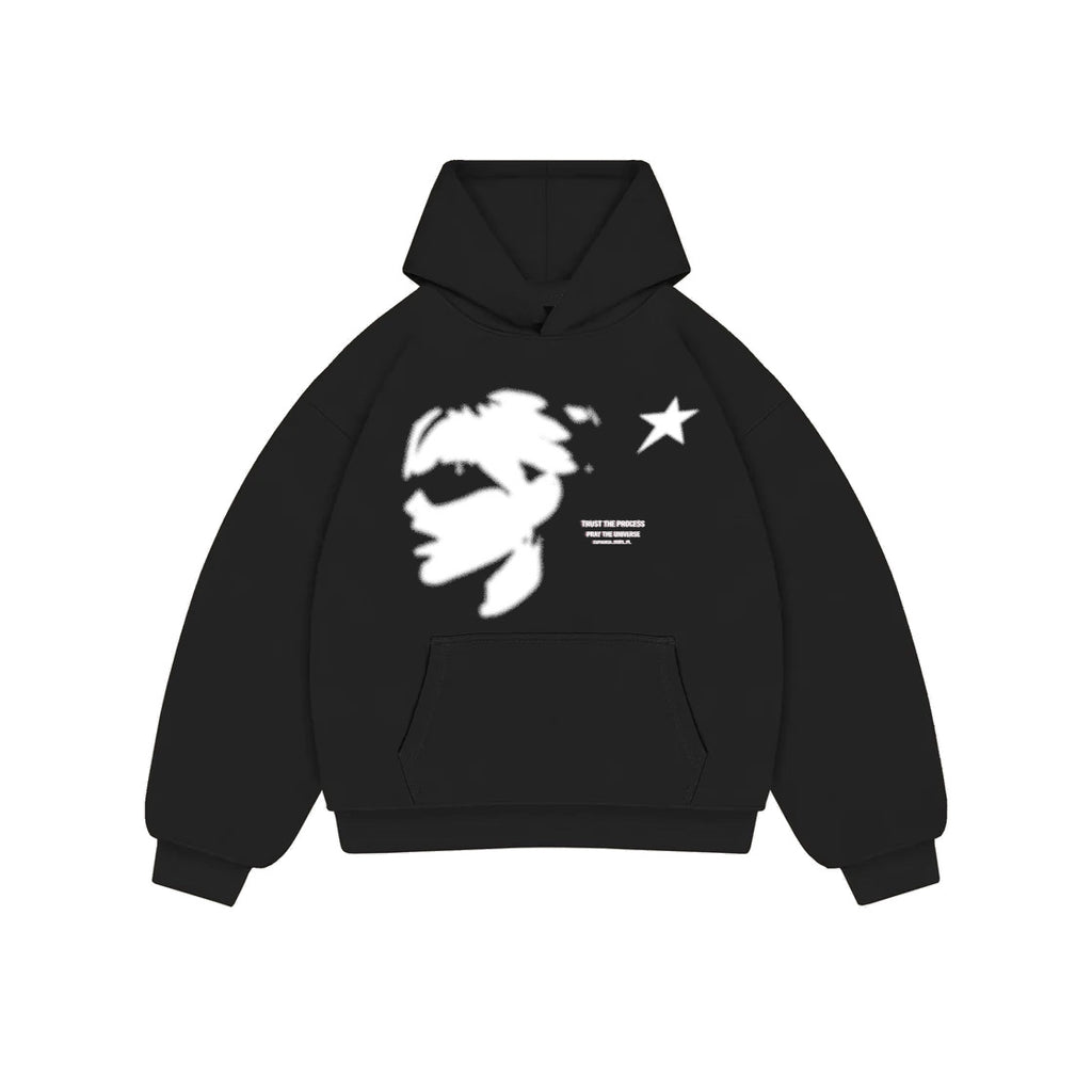 FACE HOODIE BLACK
