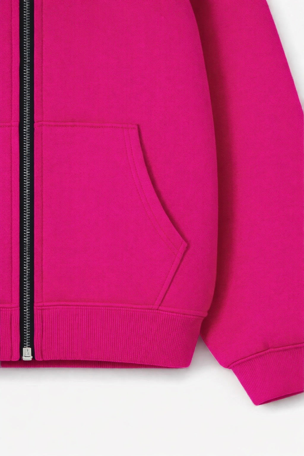 ESSENTIAL FUCHSIA ZIP HOODIE