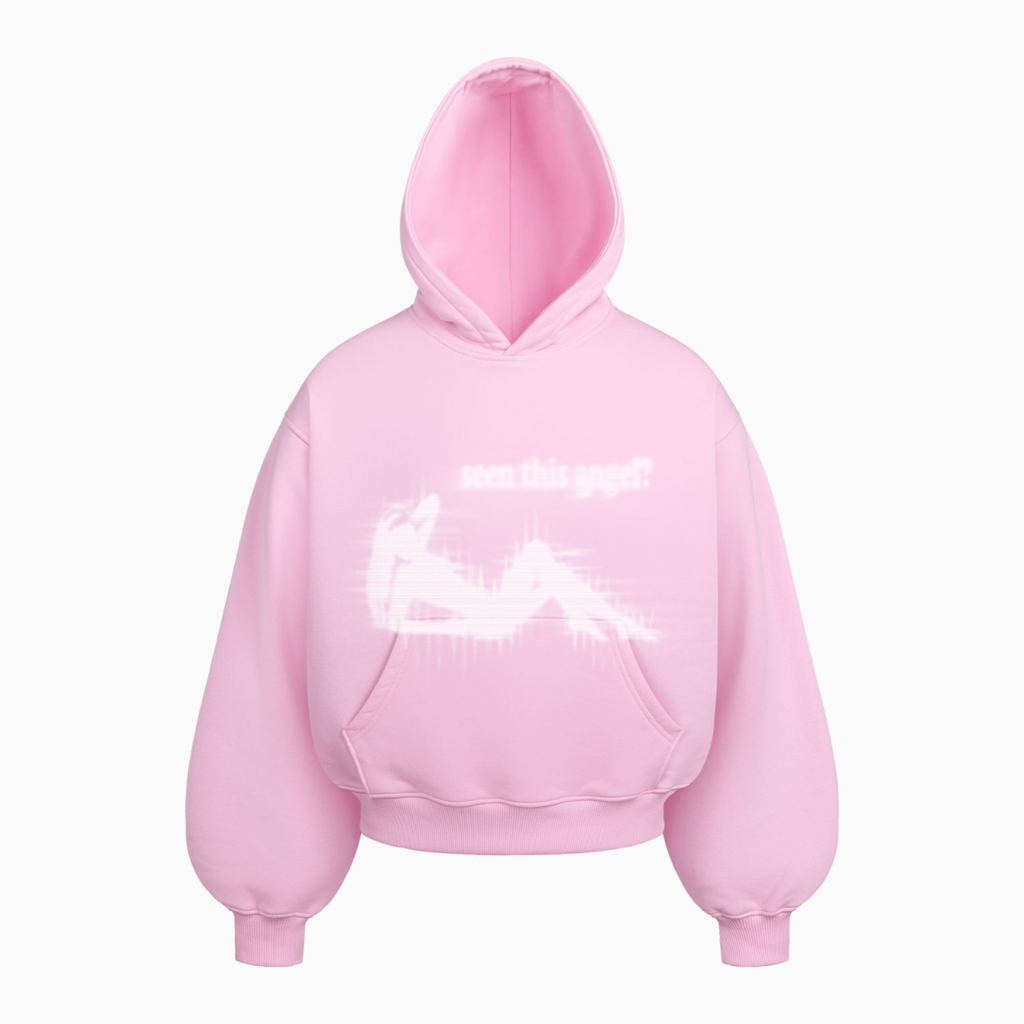 ANGEL HOODIE BABY PINK