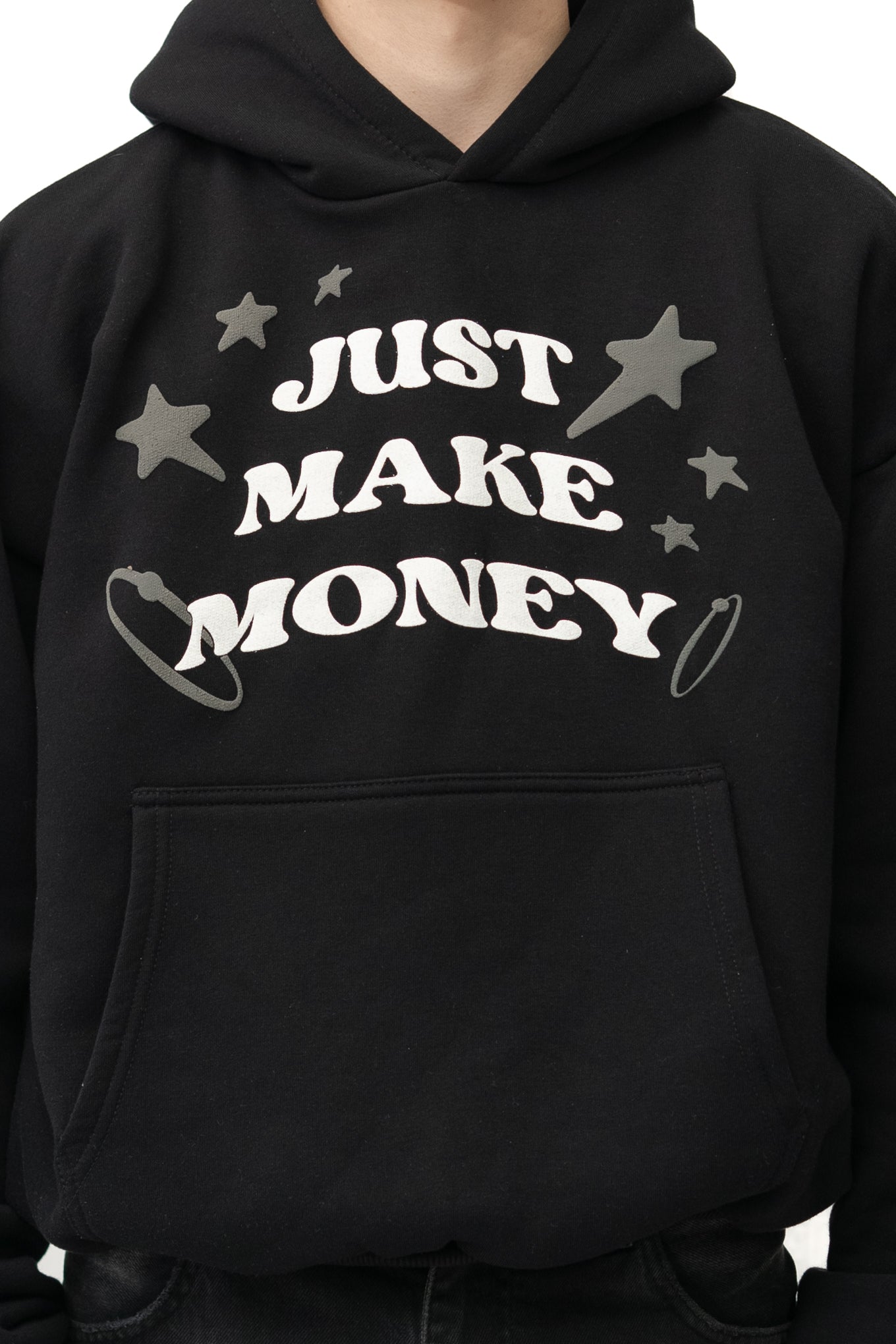 BOXY HOODIE MONEY BLACK