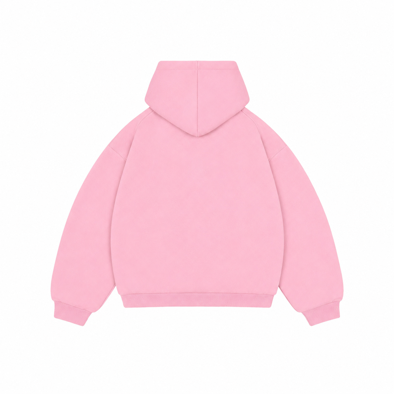 FACE HOODIE BABY PINK