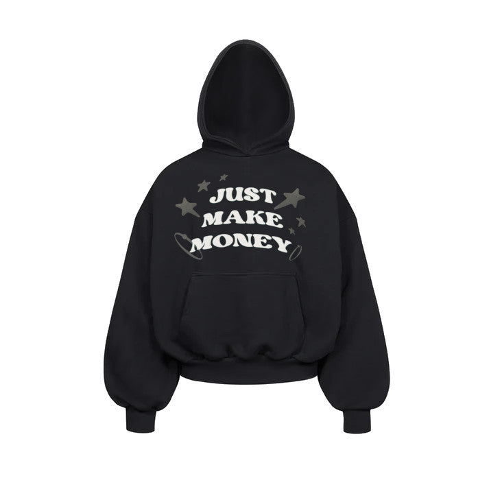 BOXY HOODIE MONEY BLACK