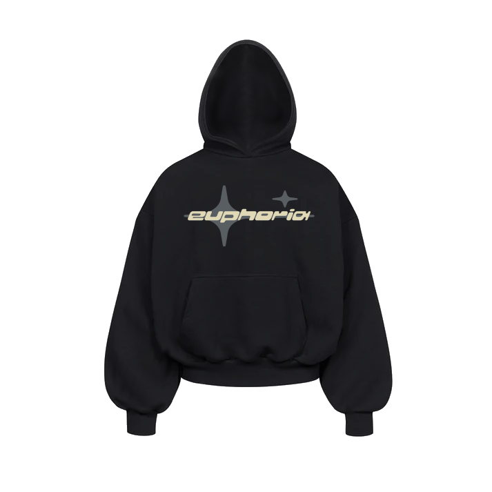 BOXY HOODIE EUPHORIA BLACK