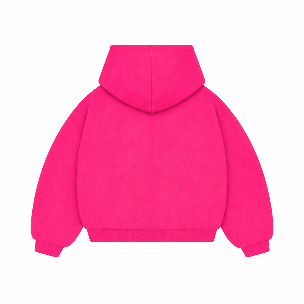 ESSENTIAL FUCHSIA ZIP HOODIE